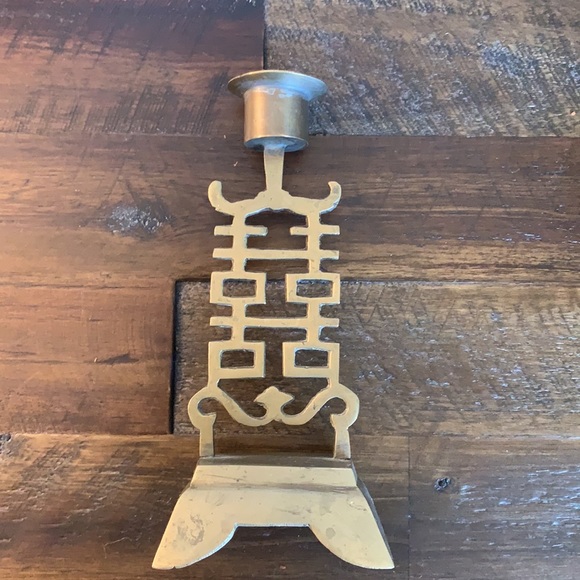 BRASS CANDLE HOLDER - Picture 6 of 8
